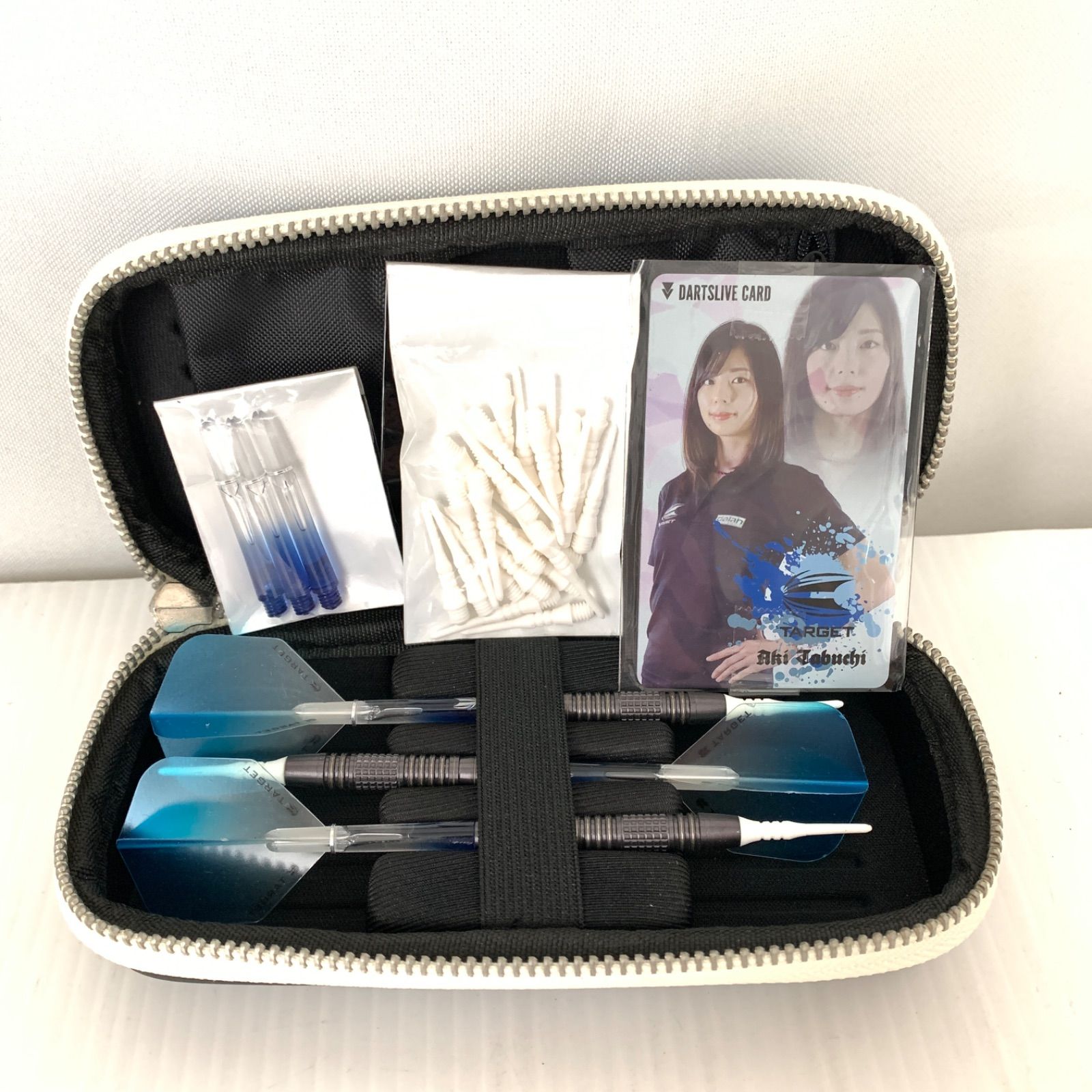 ダーツセット タブチアキモデル ターゲット TARGET グリップシャフト ピクセルチップ付き M80107 10