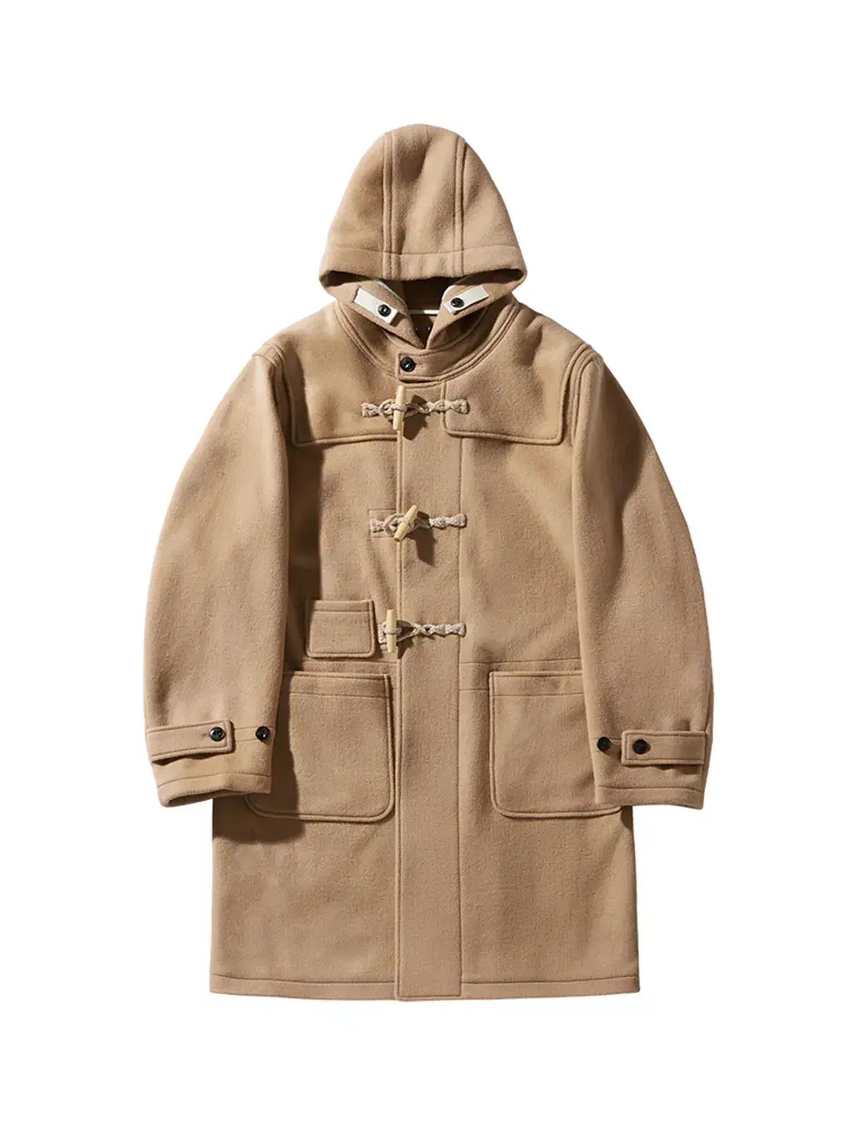 RIIZE＆BILLOW ヘビーウールフェルト ダッフルコート キャメル Mサイズ