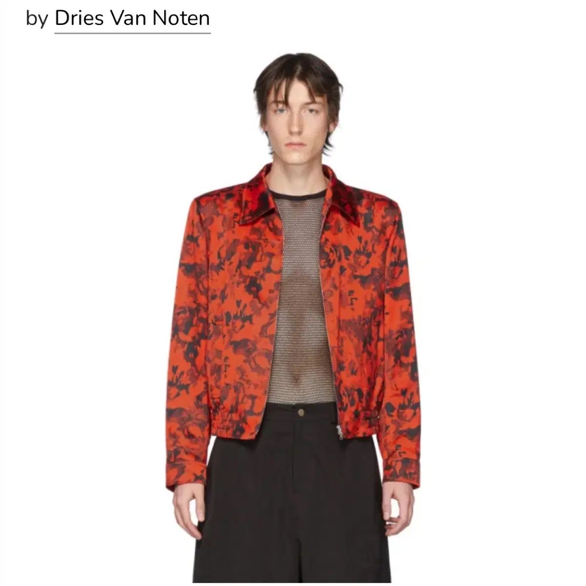 ドリス ヴァン ノッテン フローラル プリント ジャケット M L