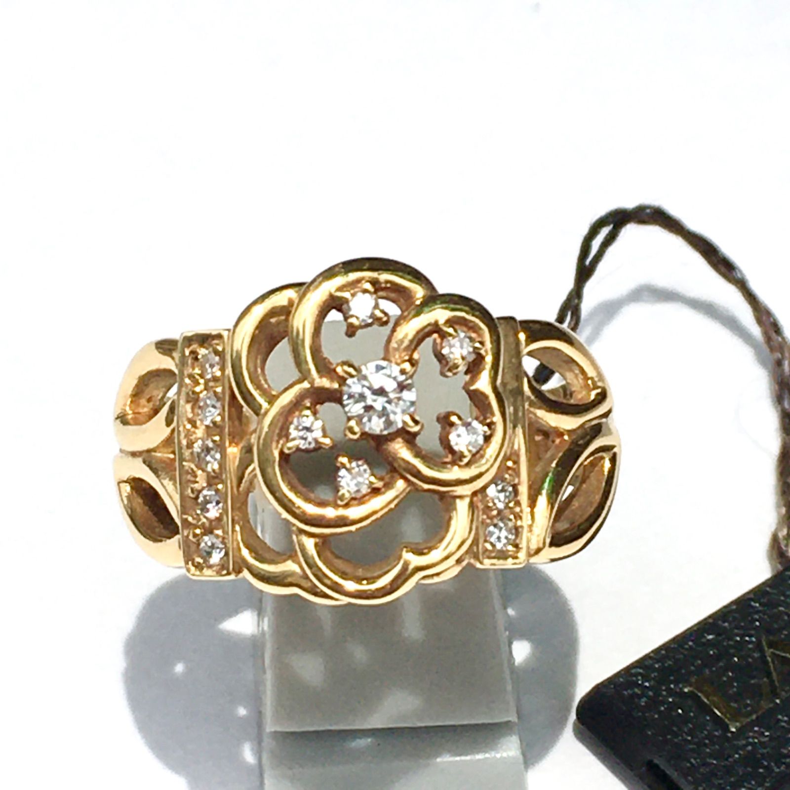 ランバン ラトーシリーズ k 18 ダイヤモンドリング ♥ 12号 ストック ダイヤモンド リング 金の指輪 ダイヤの指輪