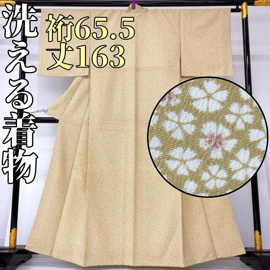 着物と帯 時流 ポ241061◆洗える着物 小紋◆桜