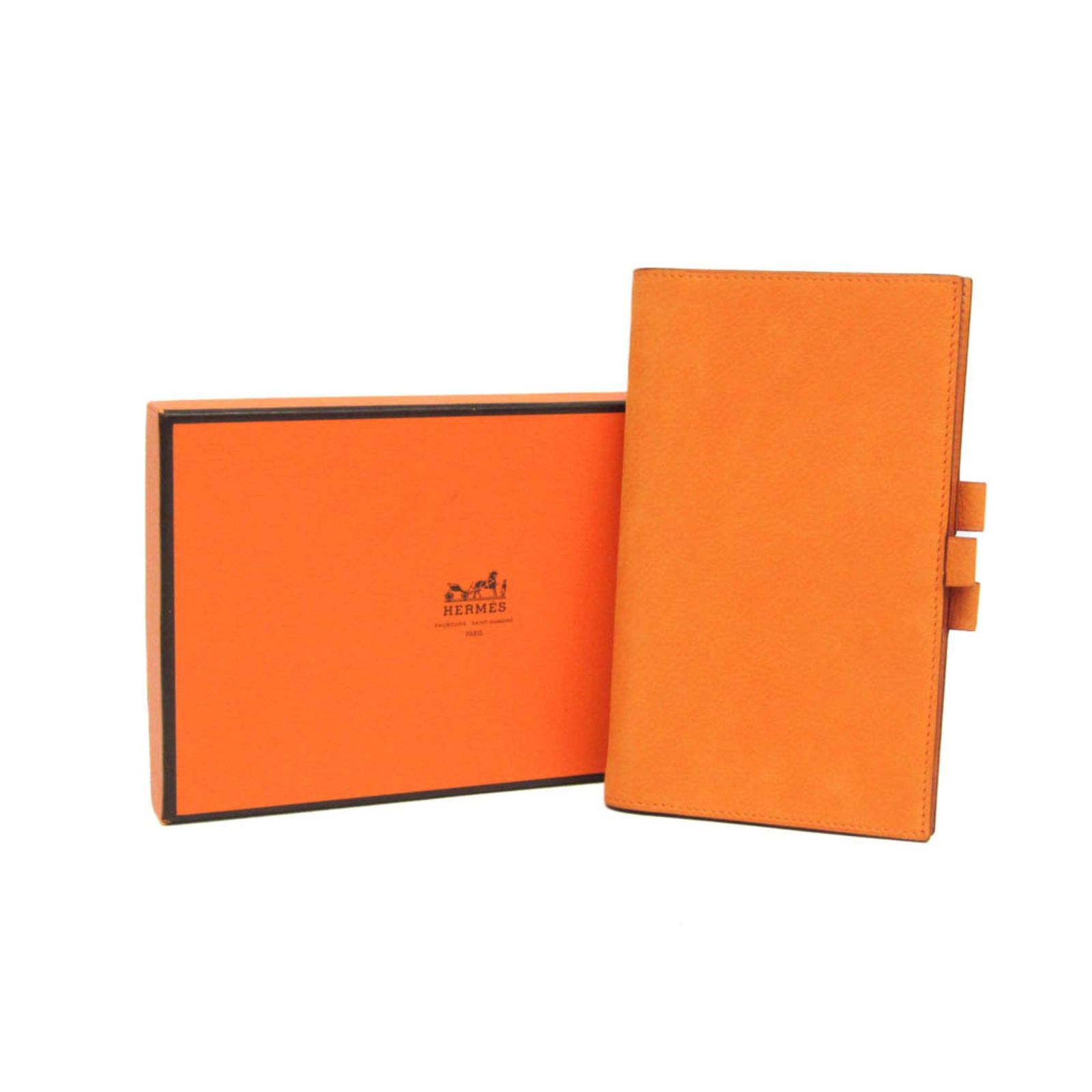 エルメス Hermes アジェンダ ポケットサイズ 手帳カバー オレンジ ヴィジョン