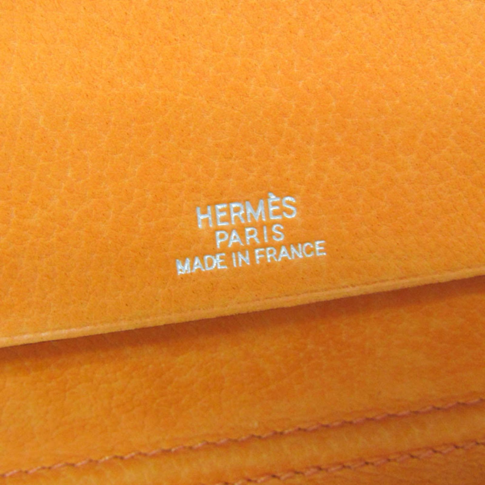  エルメス Hermes アジェンダ ポケットサイズ 手帳カバー オレンジ ヴィジョン 手帳カバー 手帳 日記 家計簿