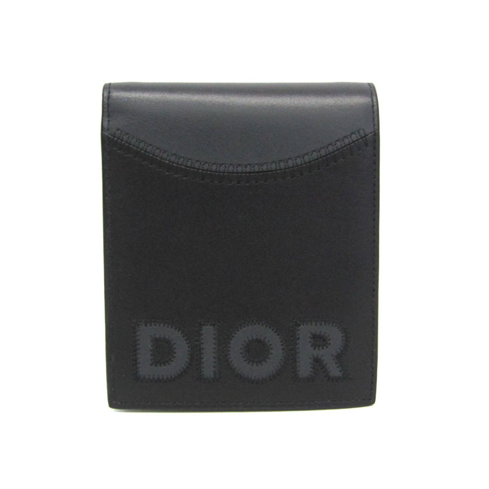 Christian Dior ブラックレザー折り財布 【公式通販】