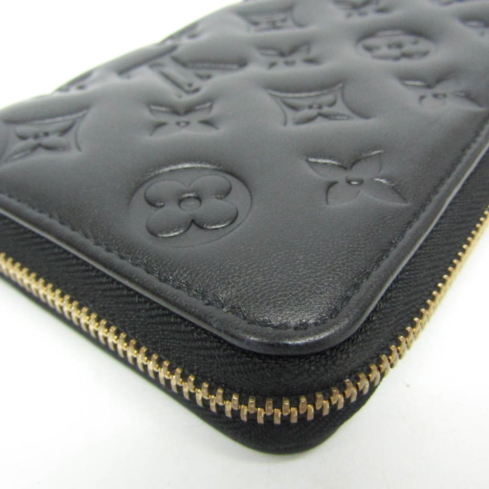 Louis Vuitton ブラック 長財布 クッサン ルイ・ヴィトン(Louis Vuitton) クッサン ジッピー・ウォレット M81510