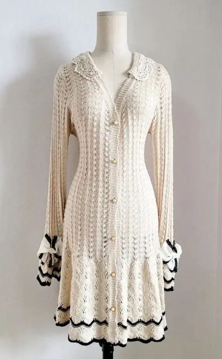 アクシーズファム ニット ロング カーディガン 44-55 サイズ