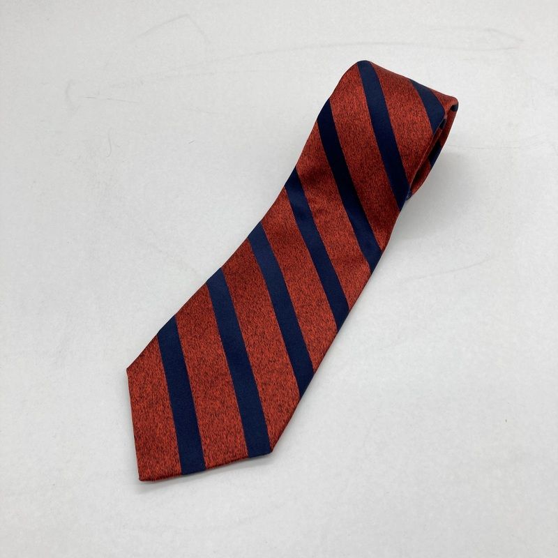 STEFANO RICCI ステファノ リッチ ネクタイ ラグジュアリーコレクション シルクジャカード織り スワロフスキー ストライプ メンズ レッド ネイビー 服飾 B 15611◆