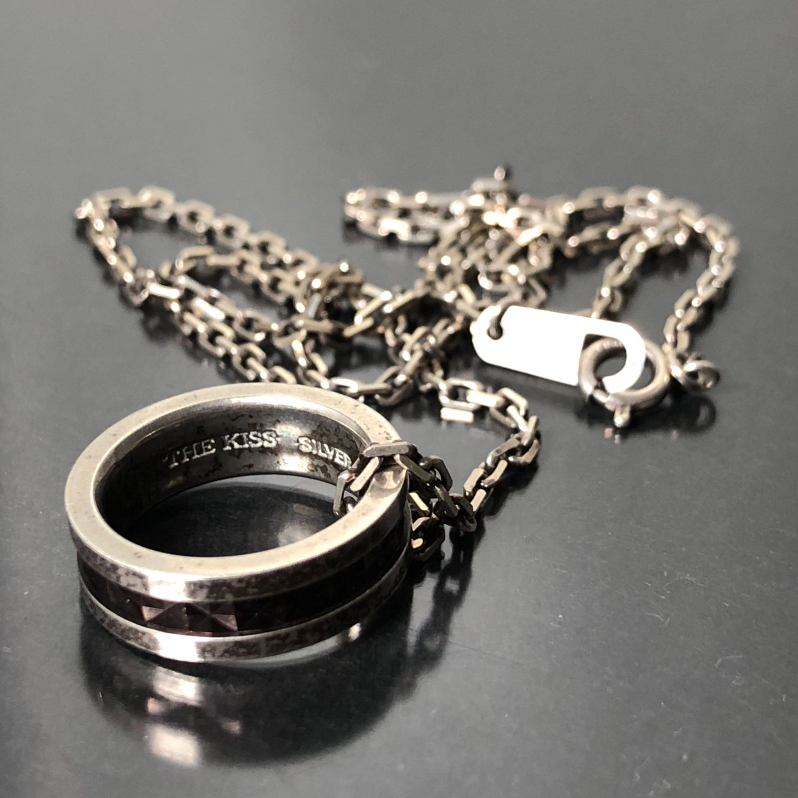 THE KISS ザ・キッス リングネックレス STERLINGSILVER 925刻印 
