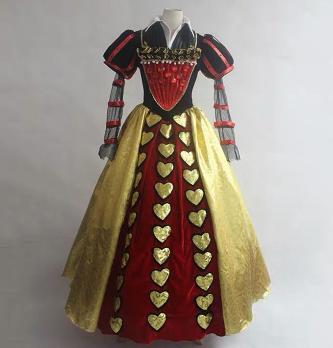 大人用】赤の女王 仮装 コスプレ ハートの女王 衣装 Dハロ コスプレ