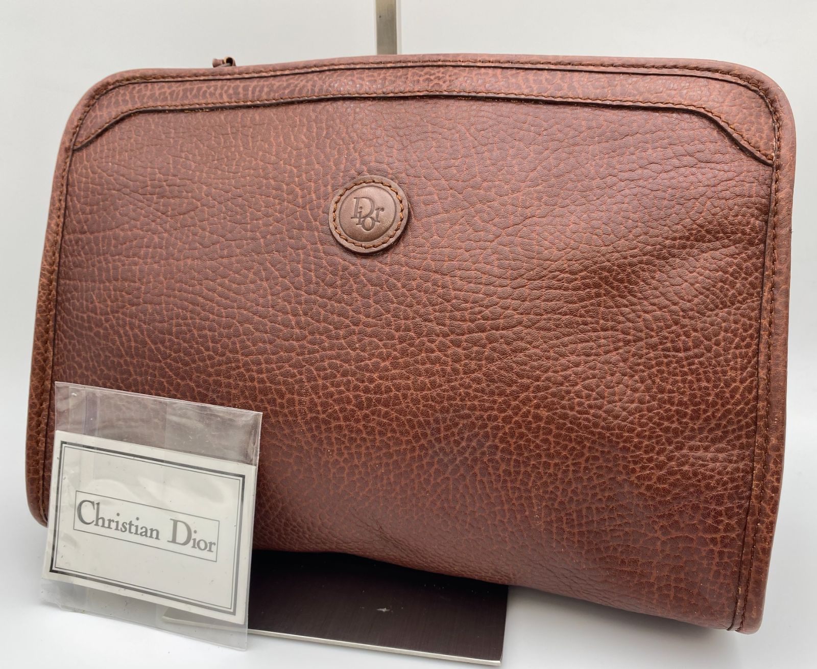 Christian Dior ディオール クラッチバッグ ヴィンテージ レザー 1869