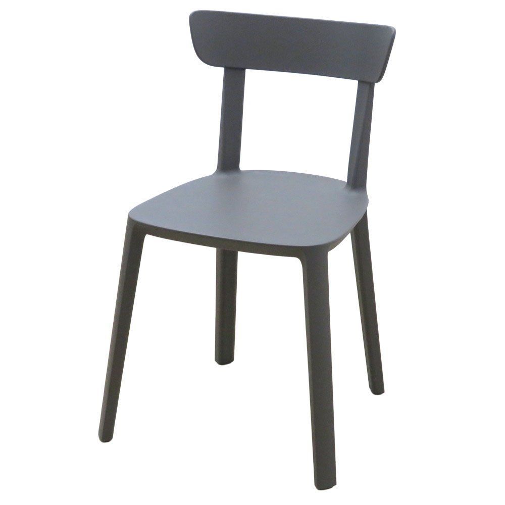 TOOU カド チェア ミーティングチェア グレー シモン ビオラ 肘無し 耐候 ポリプロピレン製 デザイナーズ EG 19931 オフィス家具