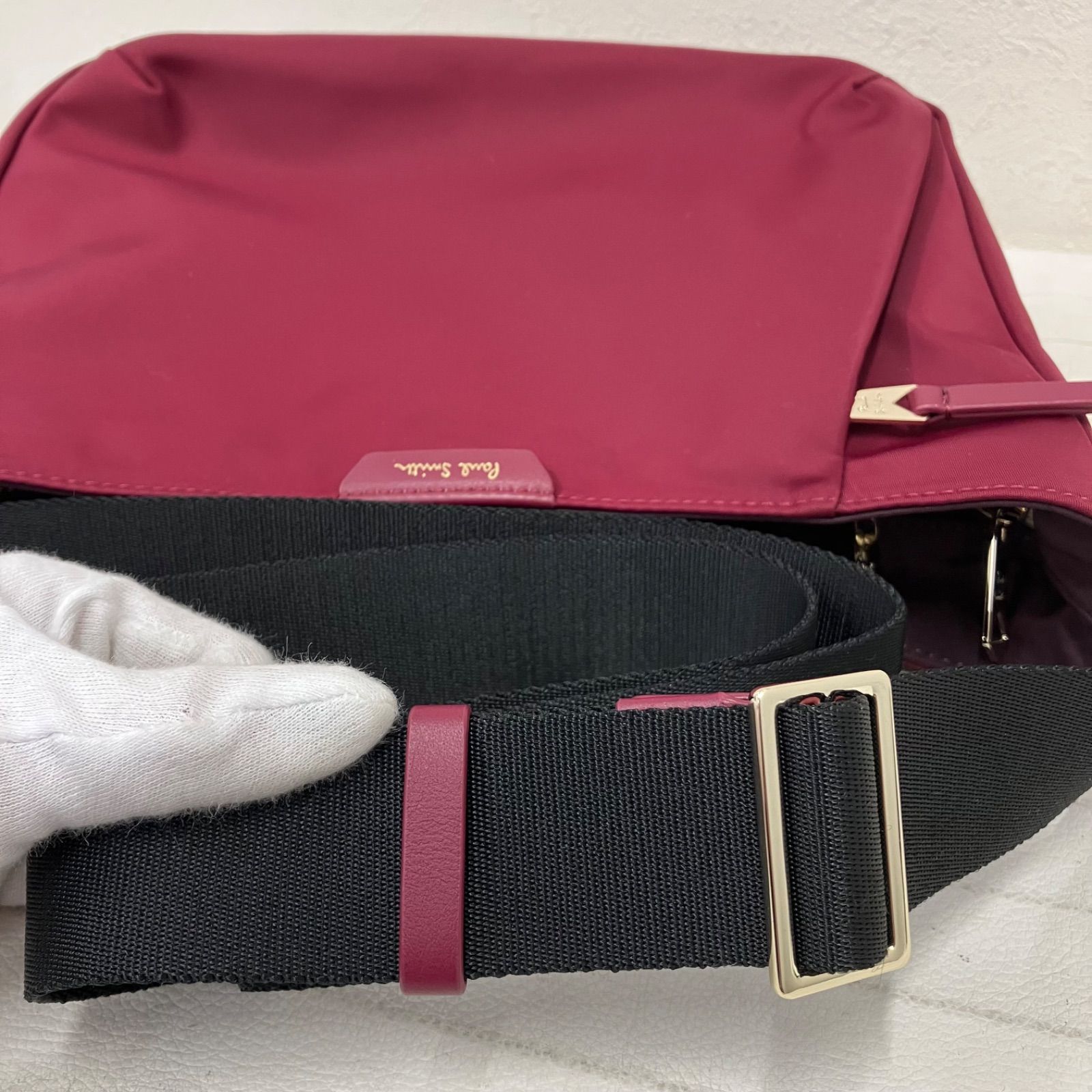 8342 Paul Smith ポールスミス デイリーショルダーバッグ バーガンディ