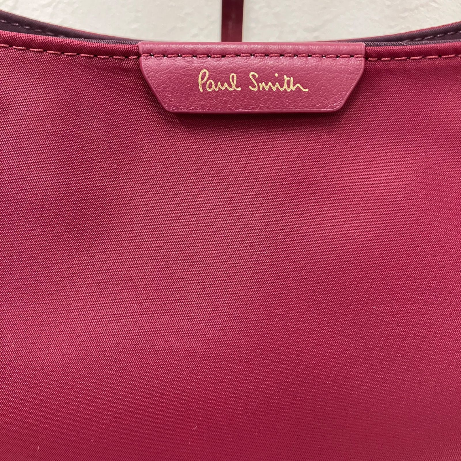 8342 Paul Smith ポールスミス デイリーショルダーバッグ バーガンディ 