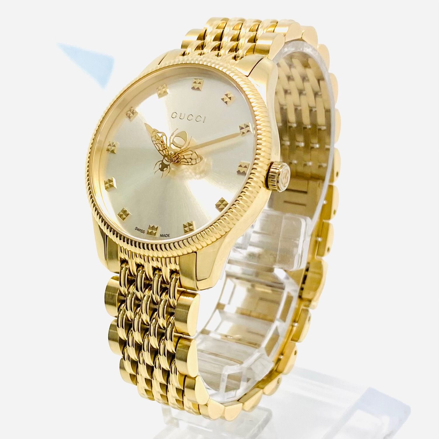 腕時計 レディース グッチ GUCCI Gタイムレス YA1265021 126.5 ビー 蜂 
