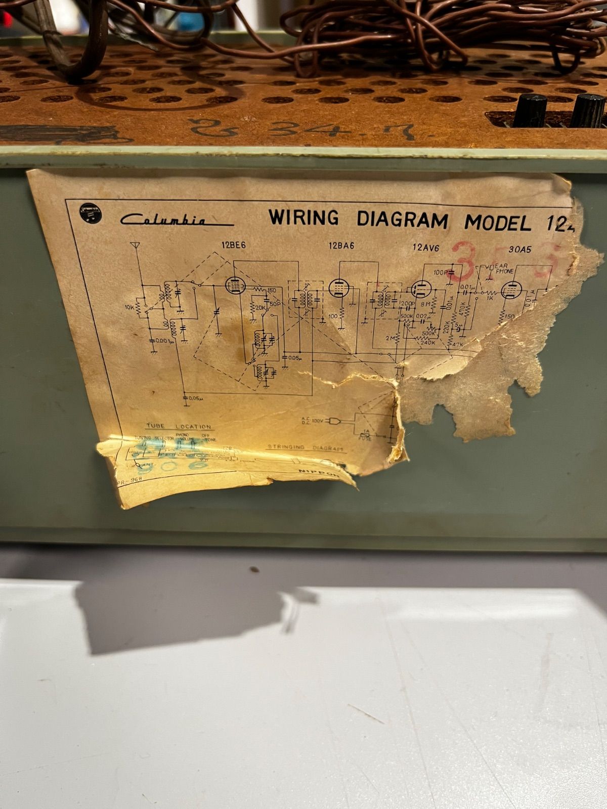 日本コロムビア】COLUMBIA 2 BAND SUPER RADIO 真空管式ラジオ 昭和