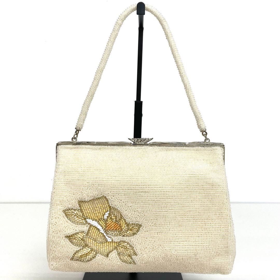 着物と帯 時流 B 241037 アンティーク ビーズバッグ はしもとLumy