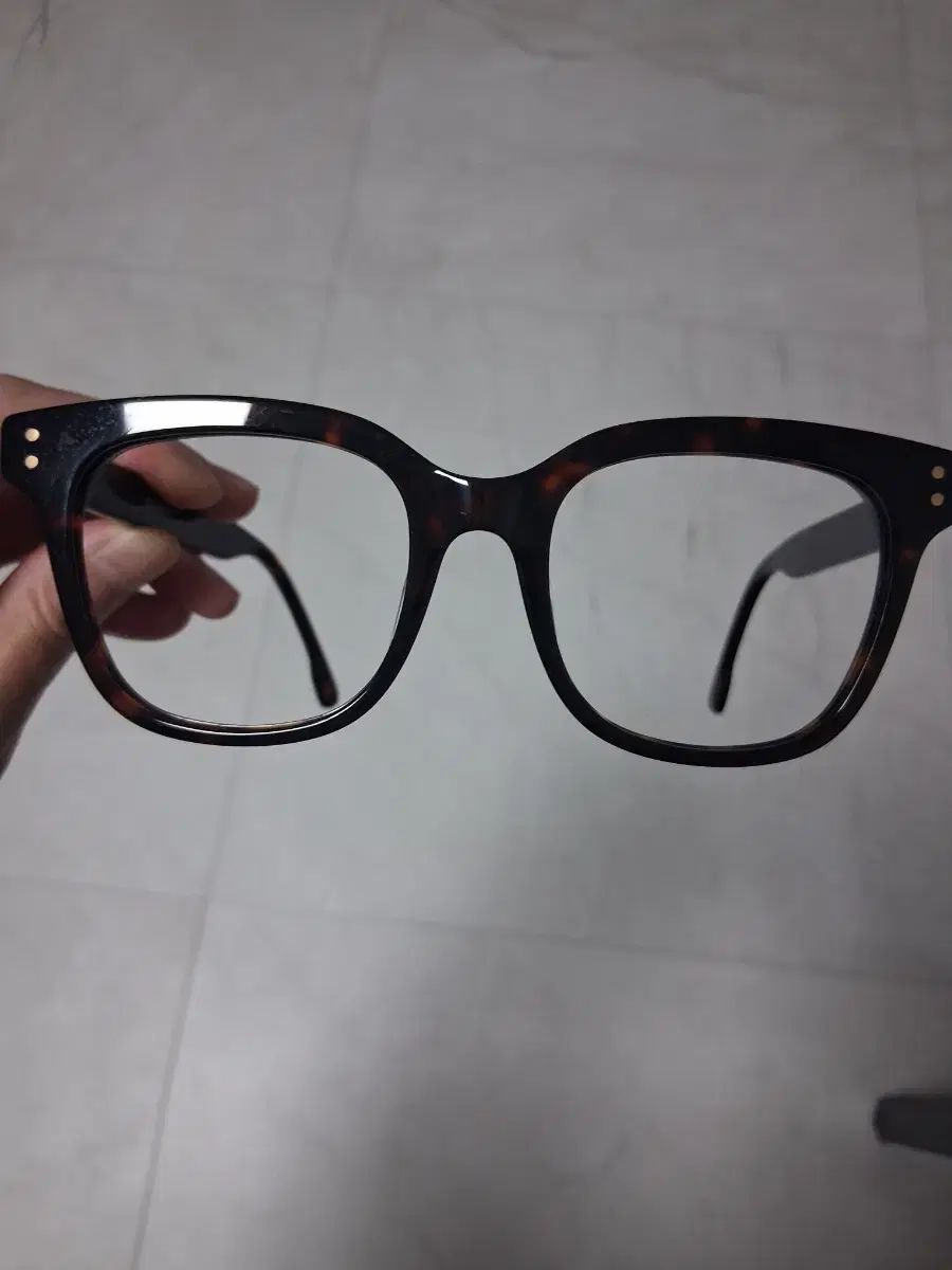 レオパード 柄 ウェリントン メガネ