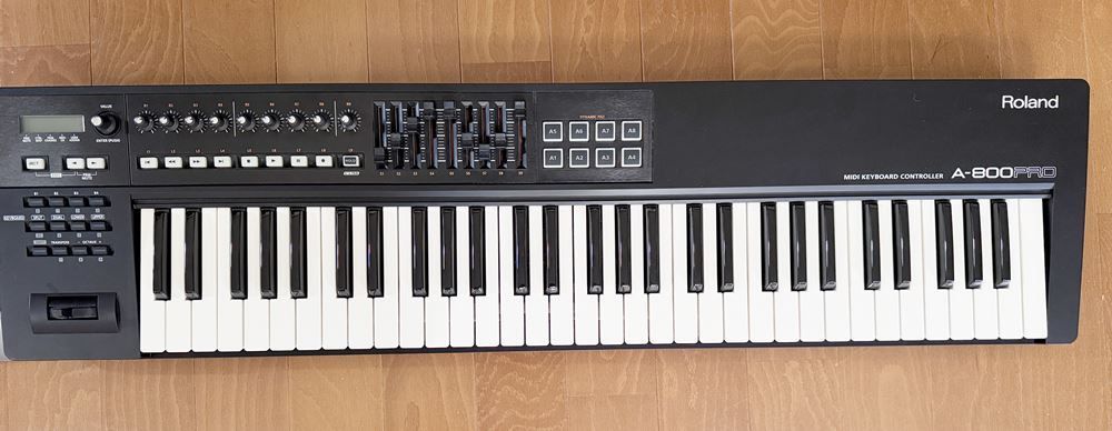 HY Roland ローランド A-800 PRO 61鍵 MIDIキーボード アフタータッチ対応 多機能DAWコントローラー ノブ スライダー パッド搭載 高性能鍵盤モデル 一部地域を除く 003