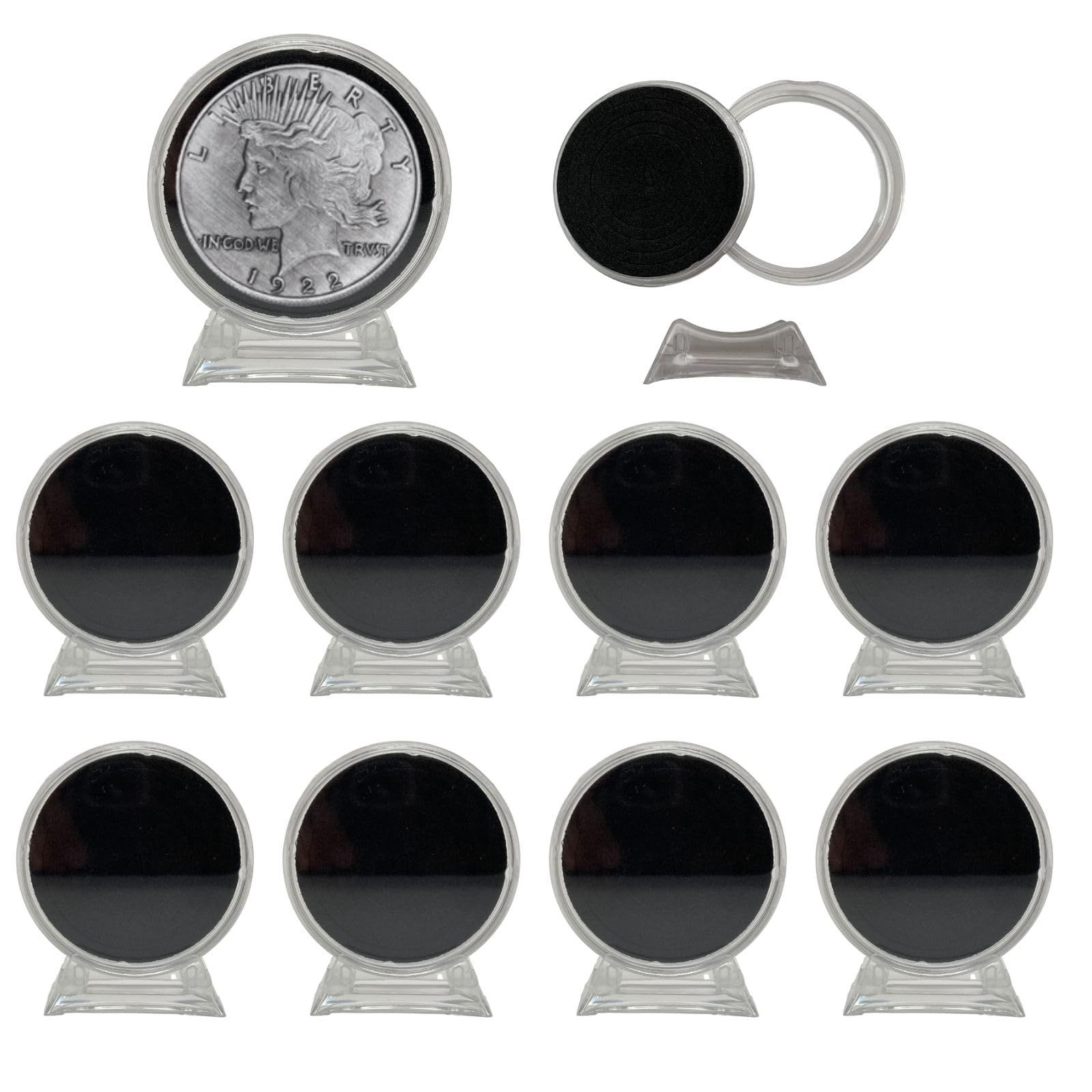 MONOSTORE コインカプセル ディスプレイスタンド コイン 金貨 メダル 記念硬貨 10個 - メルカリ