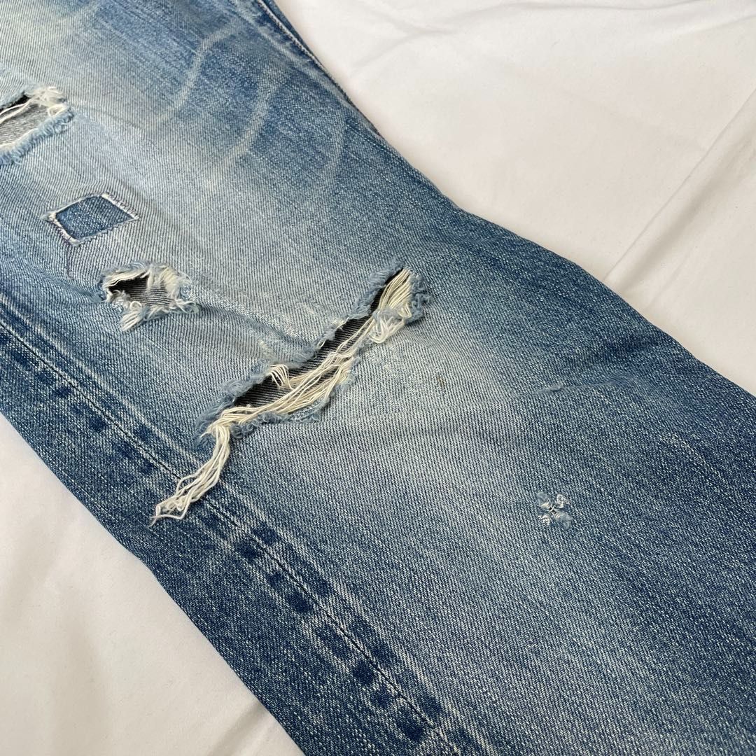 ヒステリックグラマー W34（実寸約94cm） ダメージ加工（小窓リメイク