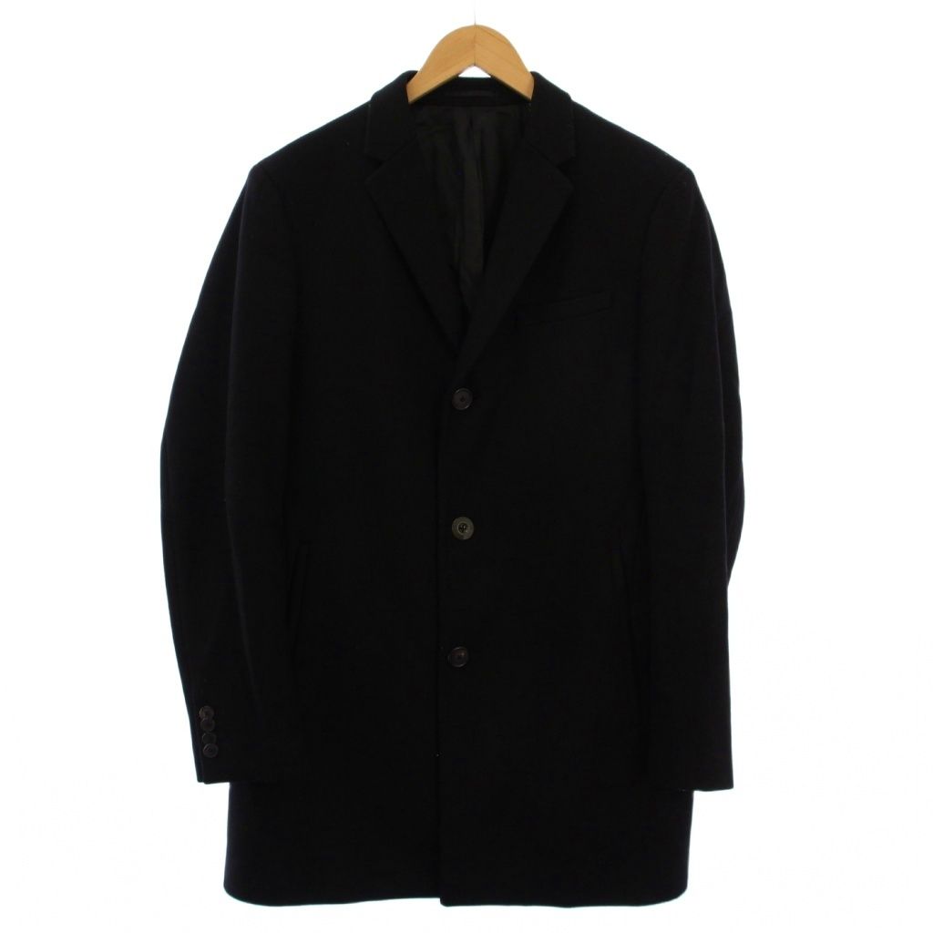 セオリー Theory チェスターコート ミドル丈 ウール カシミヤ L 黒 02