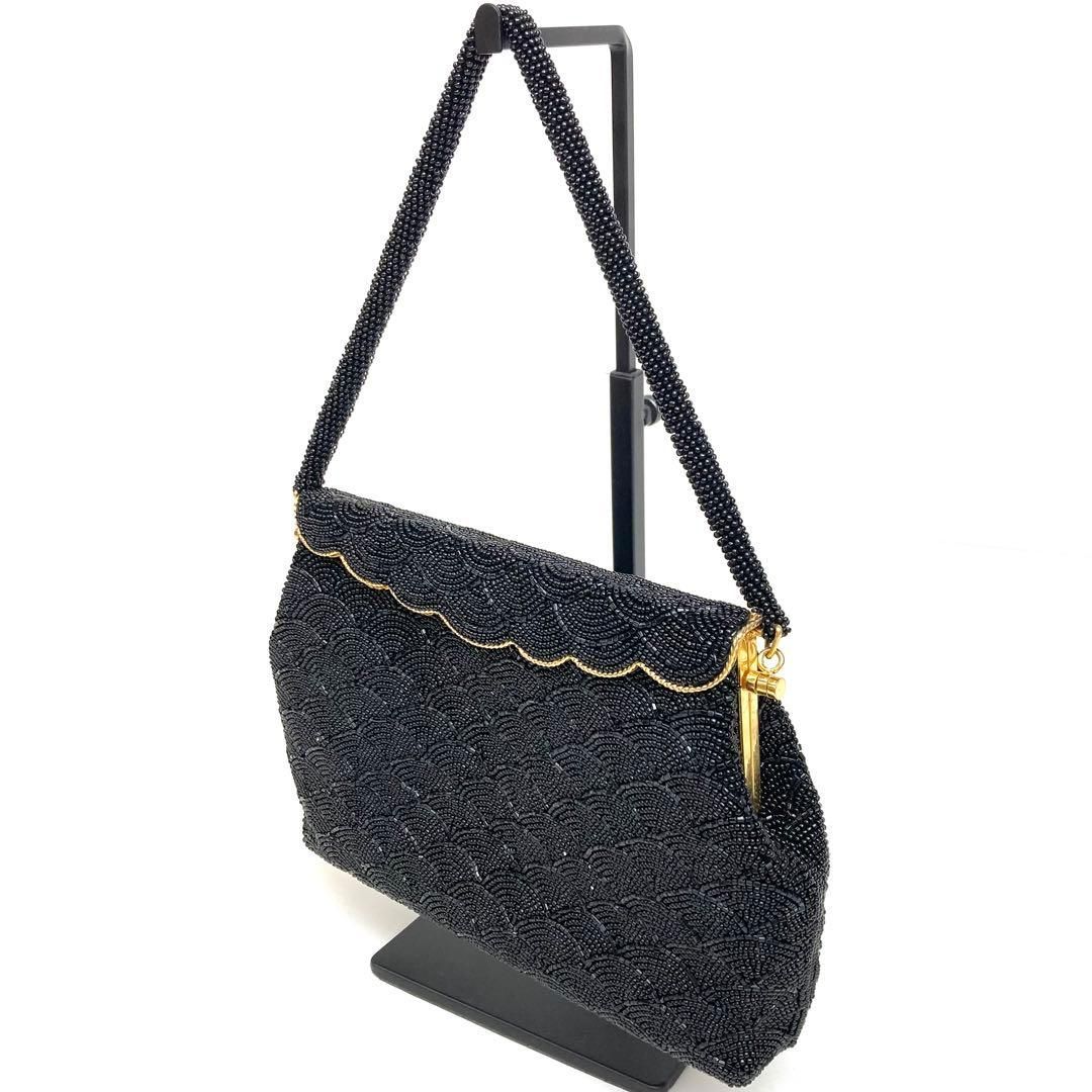 着物と帯 時流 B 241033 アンティーク ビーズバッグ 両面総ビーズ