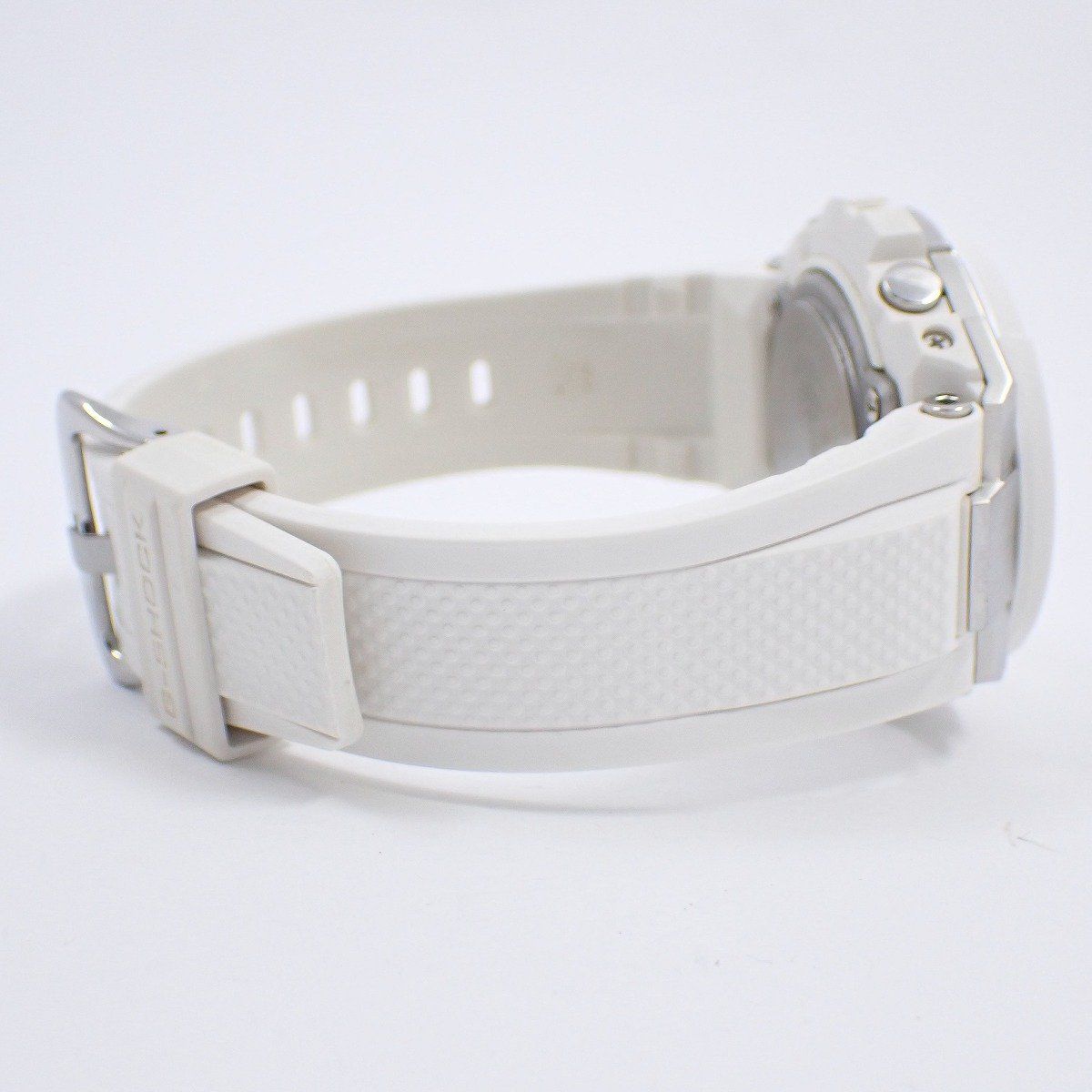  カシオ G-SHOCK Gスチール ミドルサイズ ソーラー電波 アナデジ メンズ 腕時計 ホワイト 樹脂バンド GST-W 300-7 AJF 腕時計(クォーツ) 腕時計(アナログ)