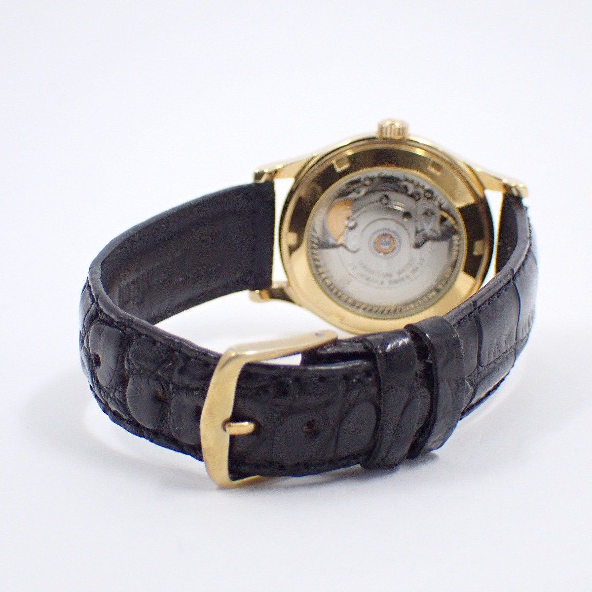 シルバー文字盤 純正革ベルト