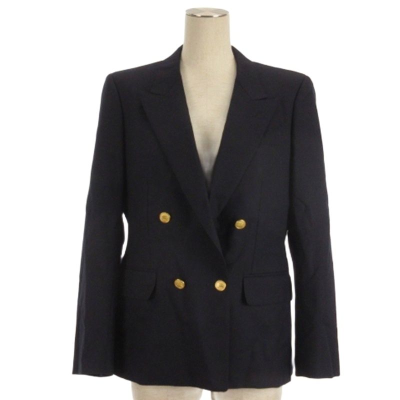 未使用級★Burberrys バーバリー 紺ブレ ジャケット ネイビー 40 L 極美品 Burberrys バーバリー ダブルジャケット 紺ブレ 金ボタン 48