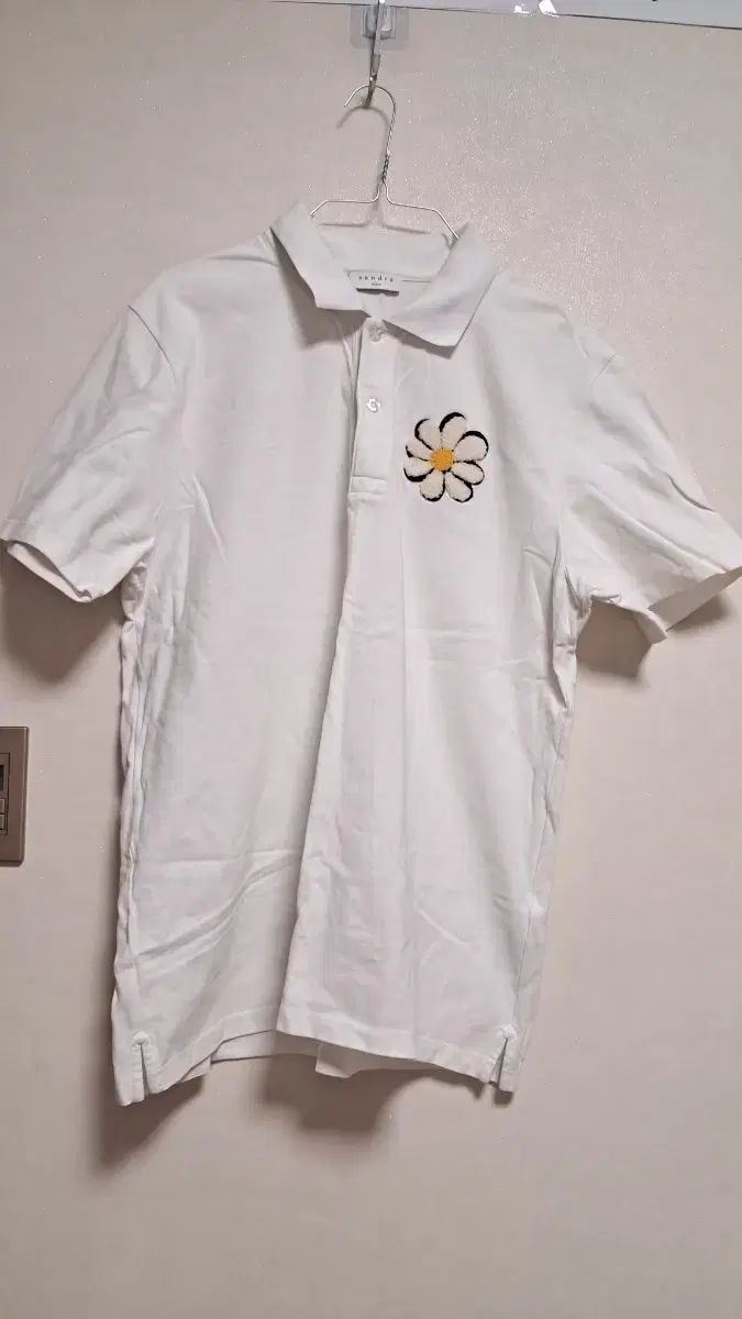 SANDRO 花 刺繍 KARA カラ 半袖Tシャツ 白 105 フランス