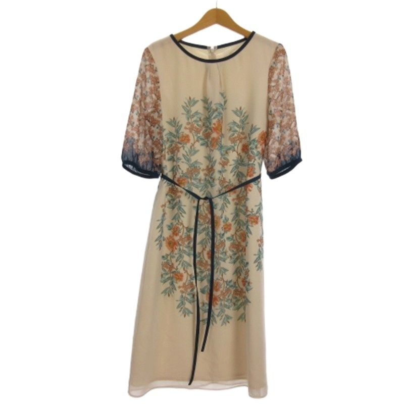 スーナウーナ Sunauna ワンピース ひざ丈 花柄 半袖 長袖 5点 セット38