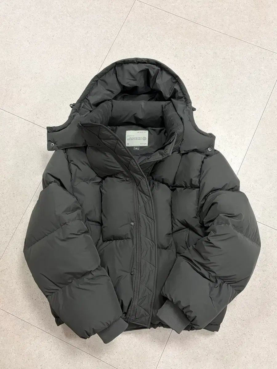 BELIER 25 FW クロス LINE フーディー グース ダウン - スレートグレー 5