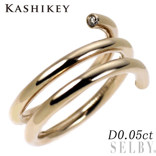 カシケイ K 18 BG ダイヤモンド リング 0.05 ct