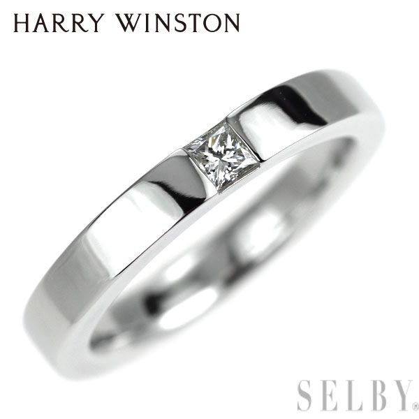 ハリーウィンストン Pt 950 プリンセスカット ダイヤモンド リング