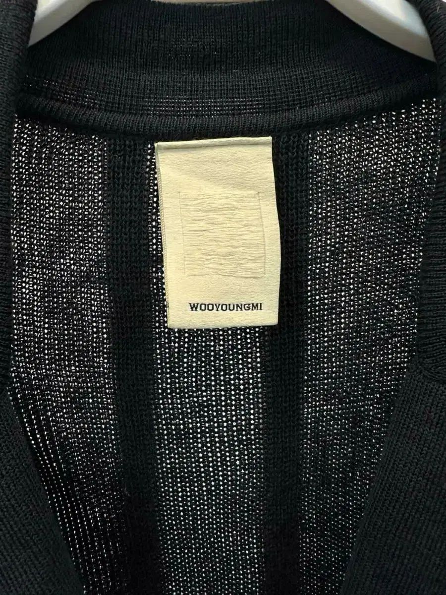 ウーヨンミ ブラック ニット ジップアップ カーディガン 48 カットソー カーディガン 