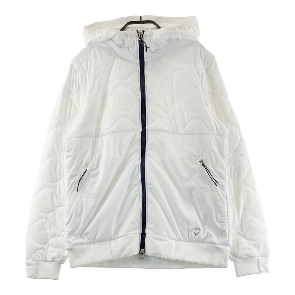 サイズ：M CALLAWAY キャロウェイ フード付 中綿 ベンチコート レッド