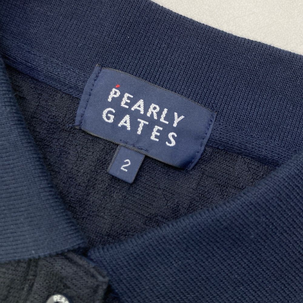 新品未使用 24ss PEARLY GATES 千鳥ジャガード柄 半袖ポロシャツ PEARLY GATES 千鳥柄リンクス ジャガードポロシャツ PEARLY GATES 千鳥