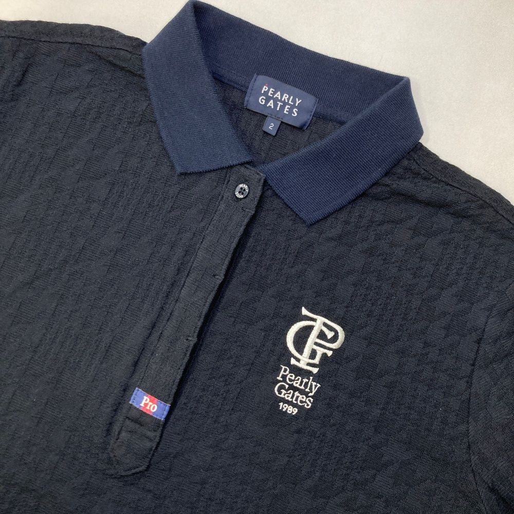 サイズ：2 PEARLY GATES パーリーゲイツ 2024年モデル 半袖ポロシャツ