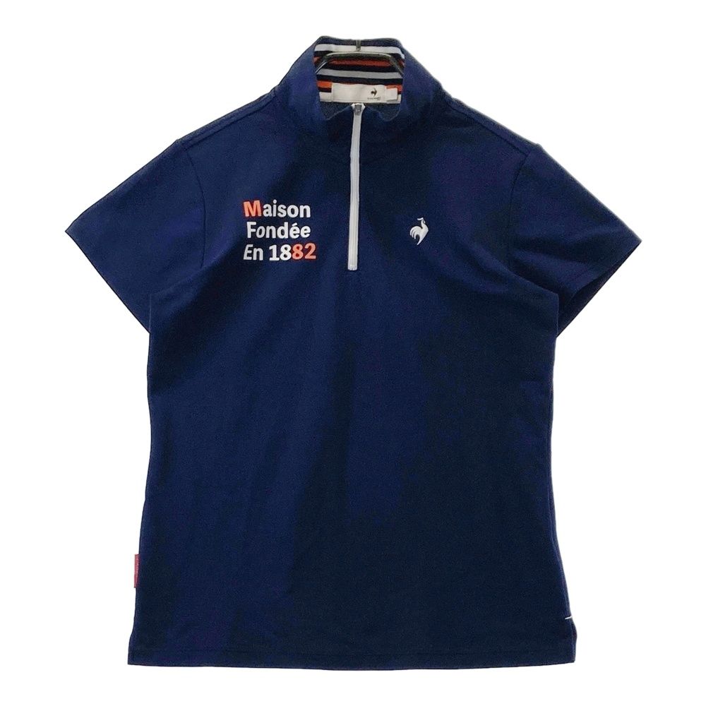 サイズ：L LE COQ GOLF ルコックゴルフ ハーフジッップ 半袖Tシャツ