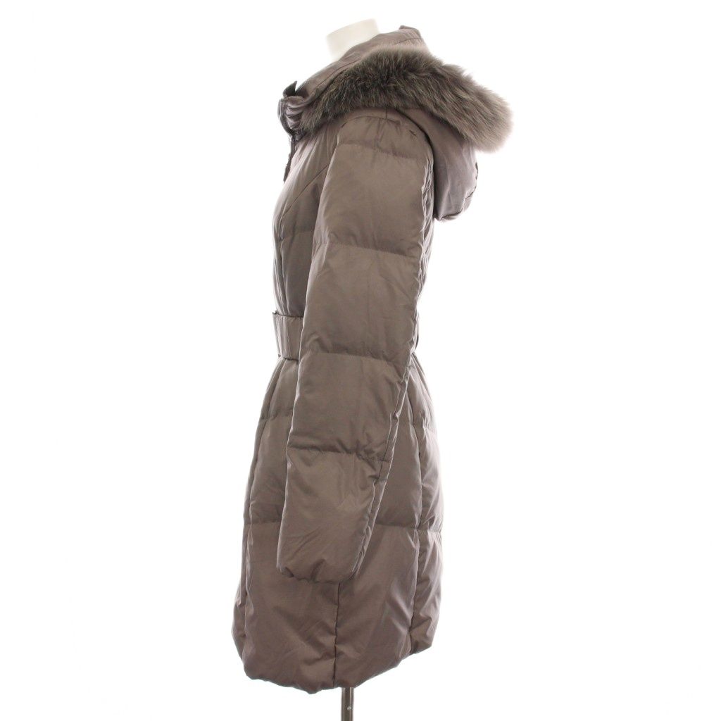 インディヴィ INDIVI ダウンコート ロング ジップアップ アウター 5