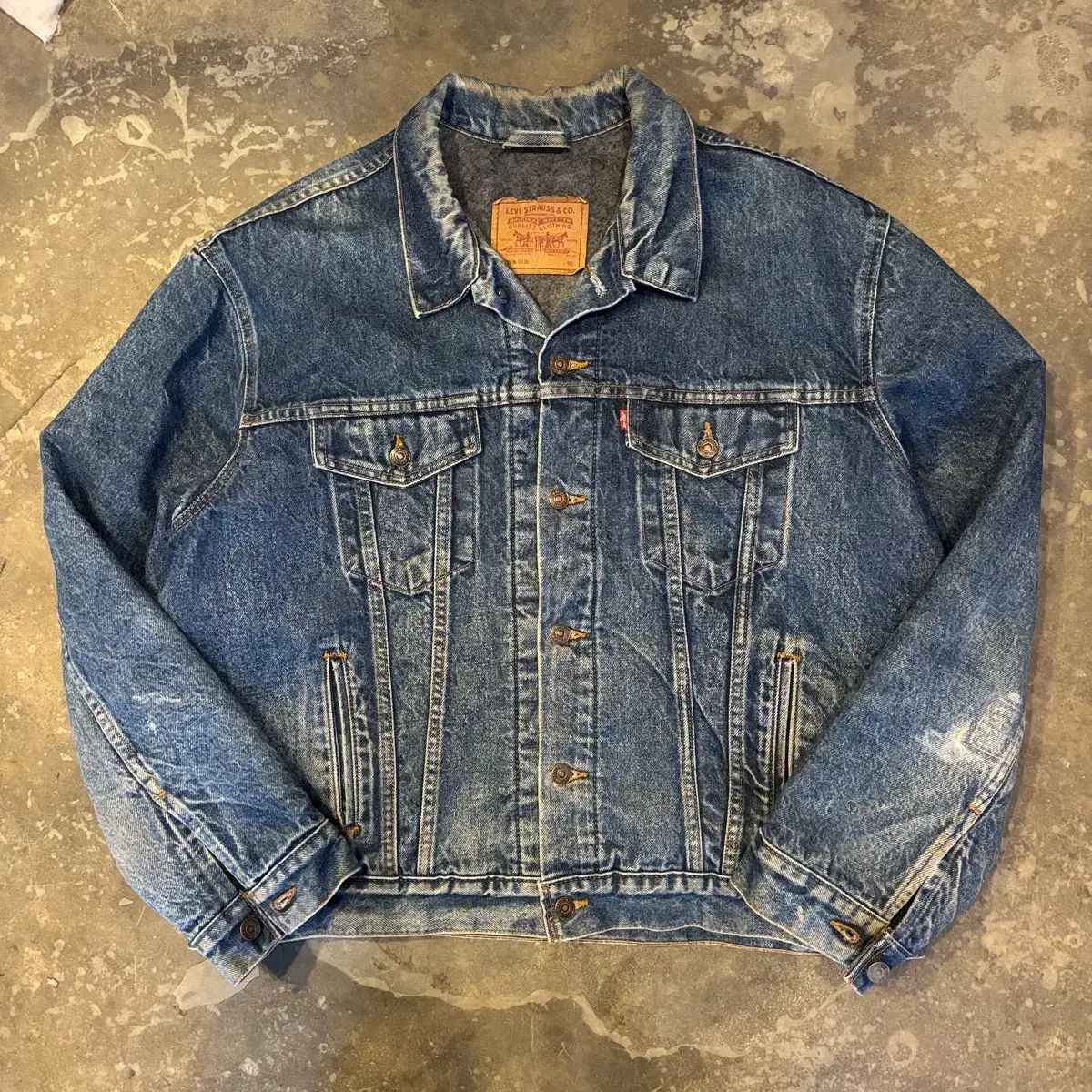 90年代 アメリカ リーバイス 70506 ブランケット デニム トラッカー ジャケット