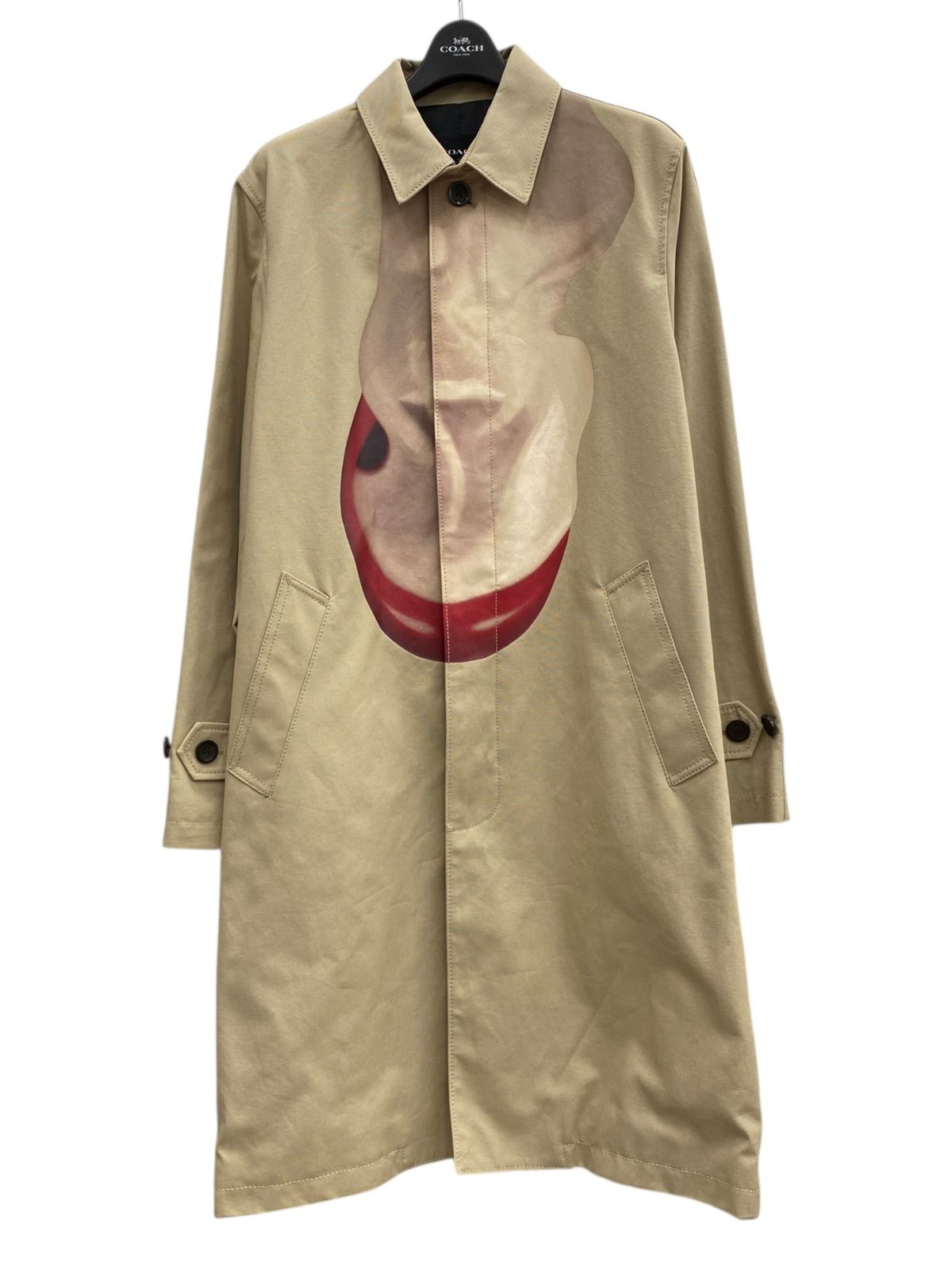 COACH コーチ ×TOM トム ウォッセルマン トレンチコート オーガニックコットン C 9922 S ベージュ メンズ|009