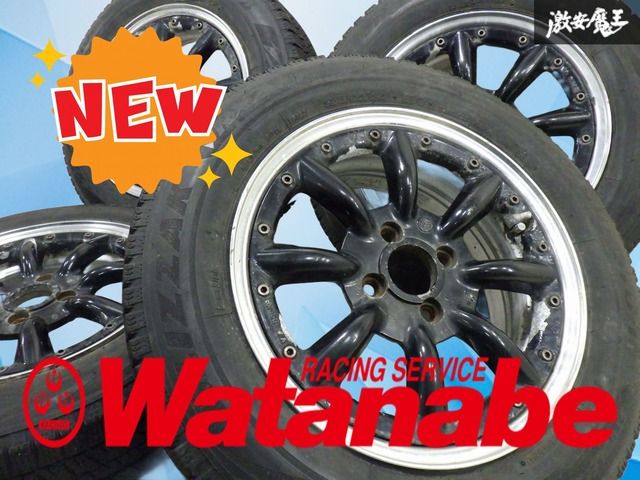 ストア ワタナベ RS-8 ホイール タイプC 15インチ 6.5 J 47 PCD 100 4穴 コンパクトカー 4本 フィット ヴィッツ