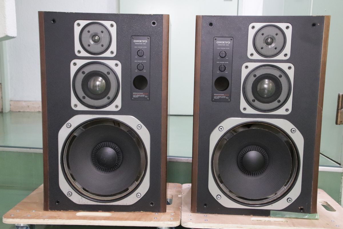 Onkyoオンキョー Monitor 100 3 way Speaker 3ウェイスピ－カ－ ペア |35000