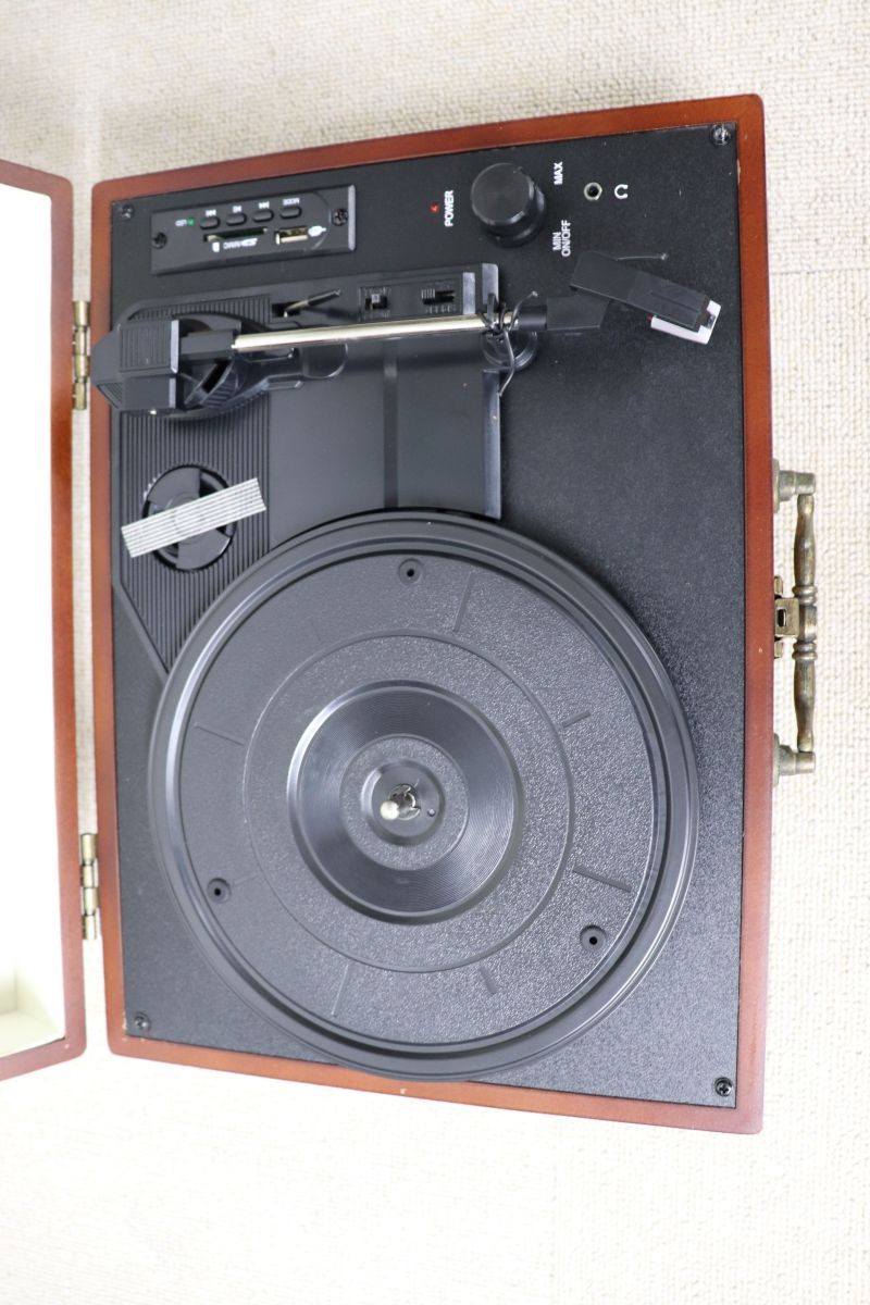  Amzdeal アマゾンディ－ル Portble Record Player ポ－タブルレコ－ドプレイヤ－ |02600 レコードプレーヤー本体 レコードプレーヤー