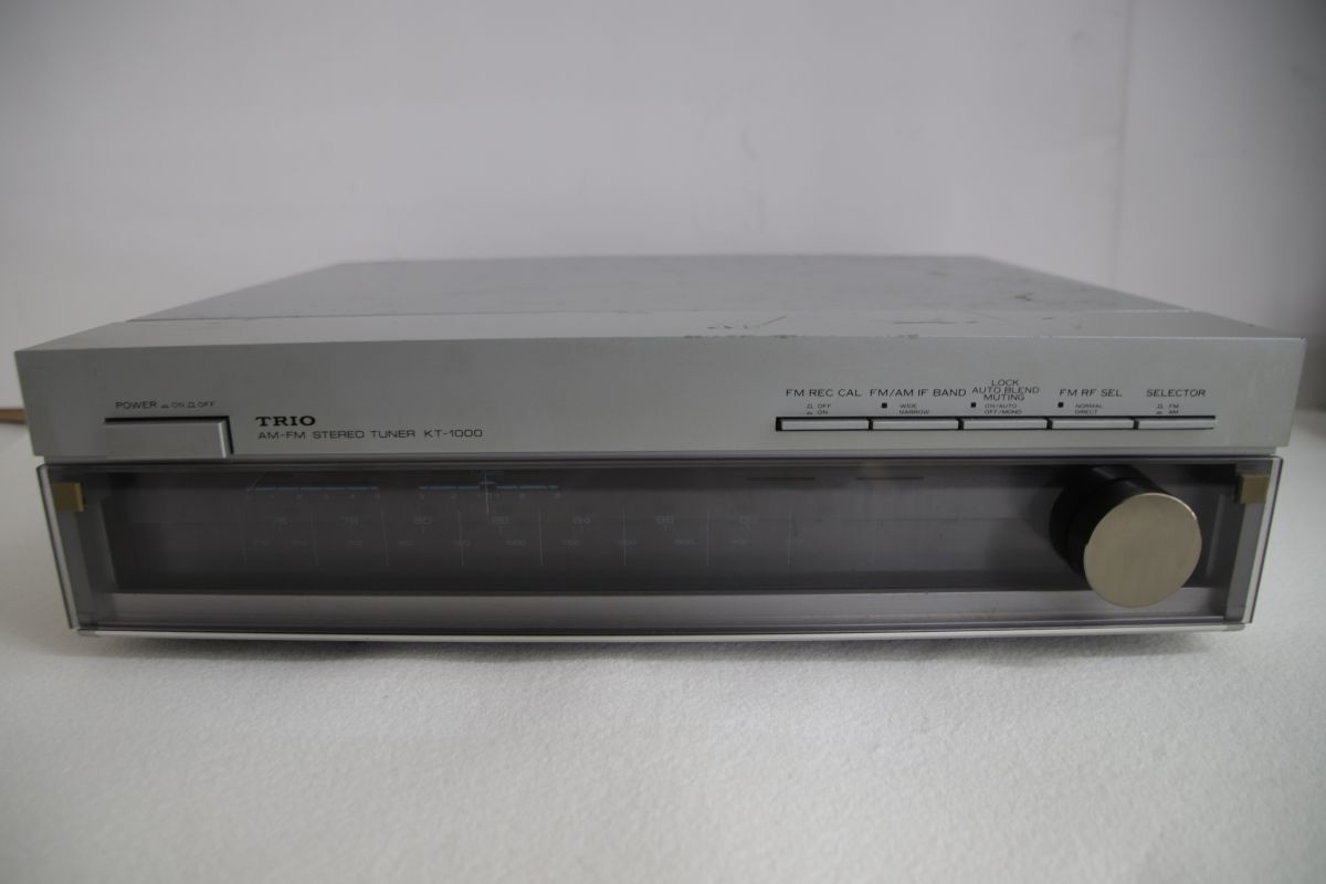 TRIO トリオ　KT-1000 シルバー　FM/AMチューナー　ビンテージ ヴィンテー (中古品) Trio トリオ KT-1000 AM/FM Stereo Tuner AM/FM ステレオチューナー