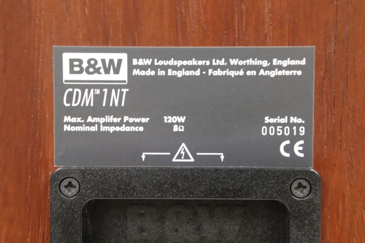  Bowers-wilkins バウワ－ス＆ウィルキンス CDM 1 NT 2 way Speaker 2ウェイスピ－カ－ ペア |09200 スピーカー スピーカー ウーファー