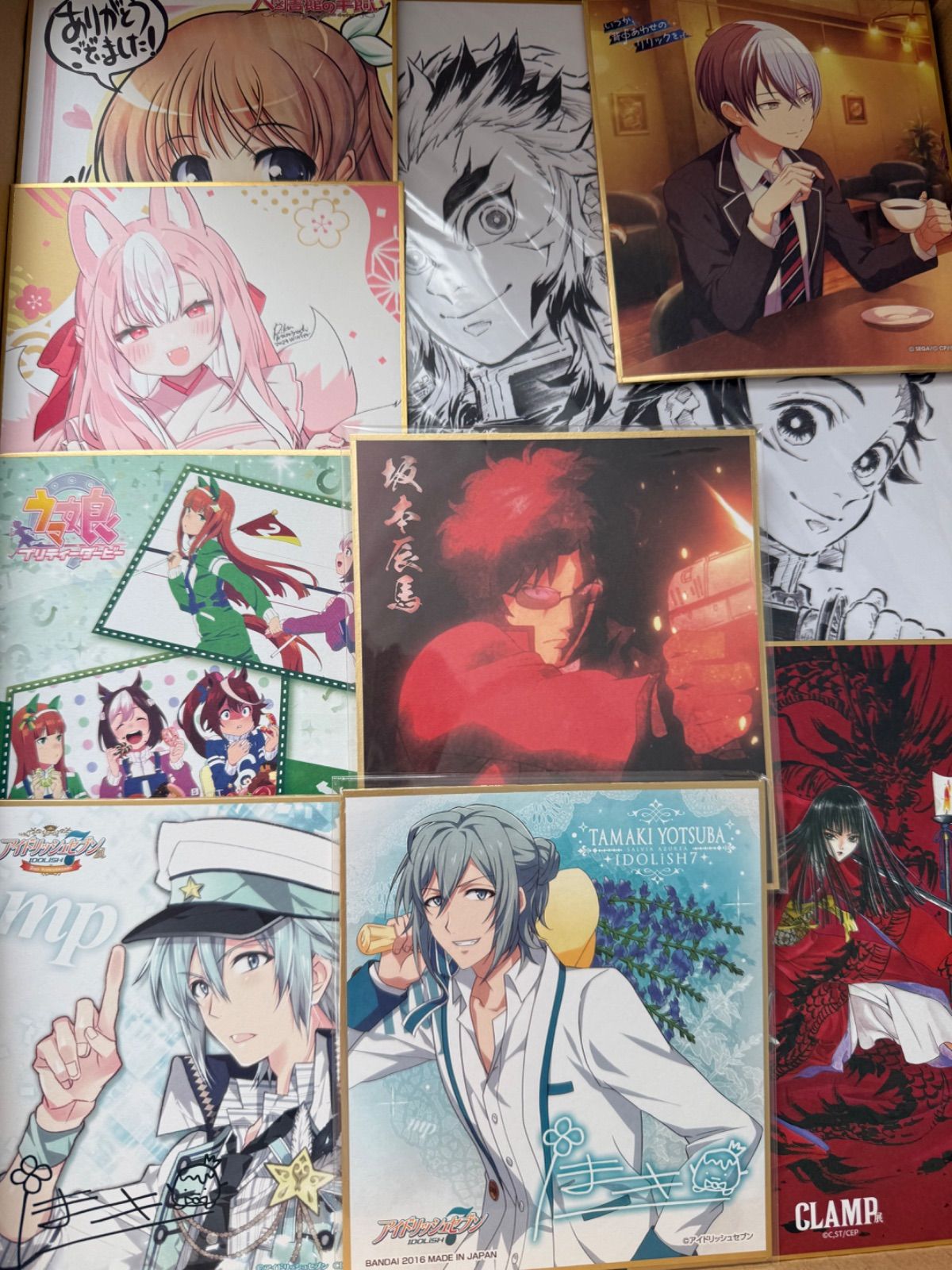  色紙 アニメ ゲーム 大量 処分 300点以上大量まとめ売り カード フォト ブロマイド キャラクターグッズ