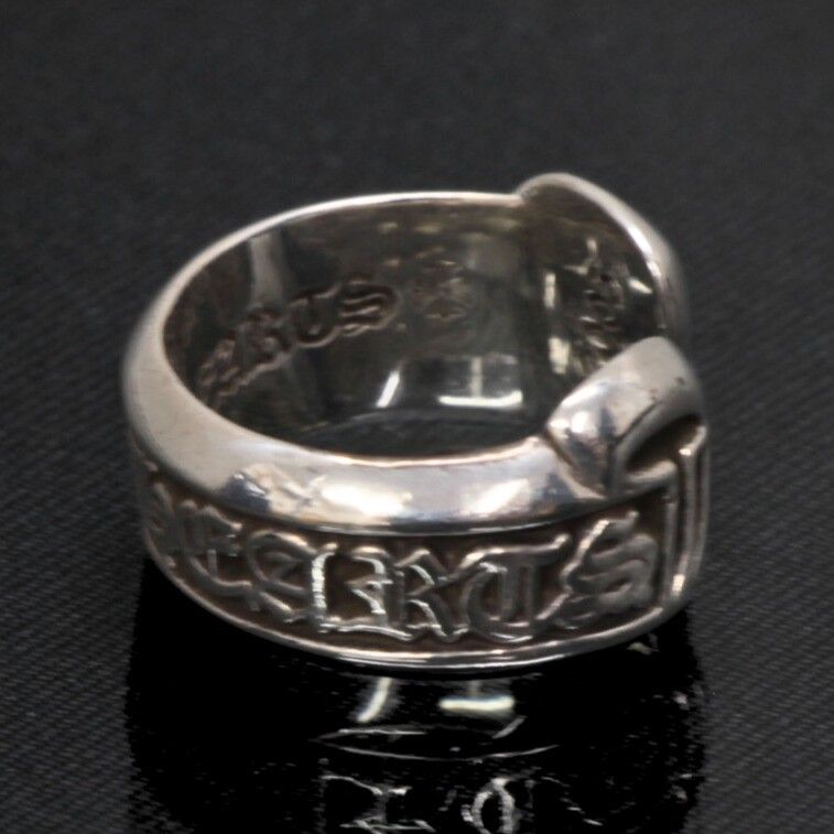 CHROME HEARTS クロムハーツ スモール スクロールラベル リング 指輪 メンズ シルバー SV 925 約13号 101482