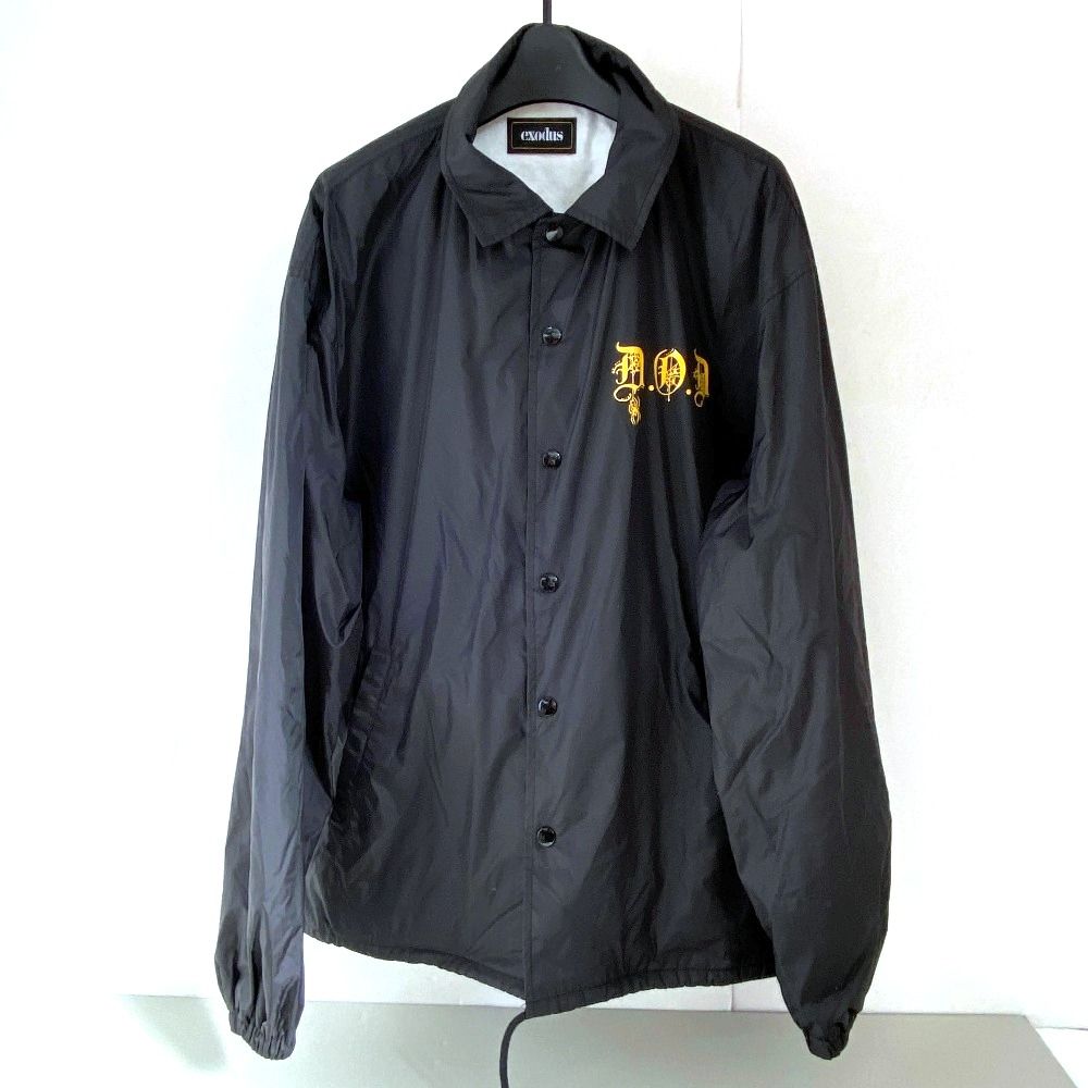03 w 23306 EXODUS × D.O.D LOGO COACH JACKET エクソダス ロゴコーチジャケット ブラック 黒 メンズ アメカジ アウター